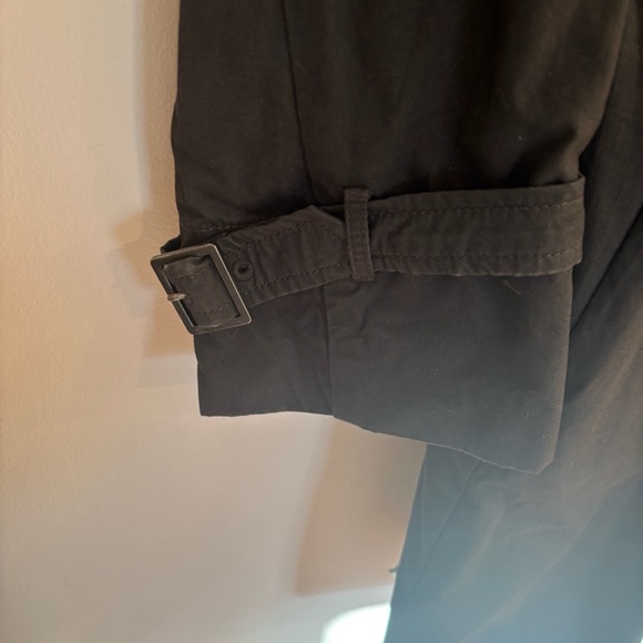 GAP Classic Black Trench Coat - Picture 2 of 6